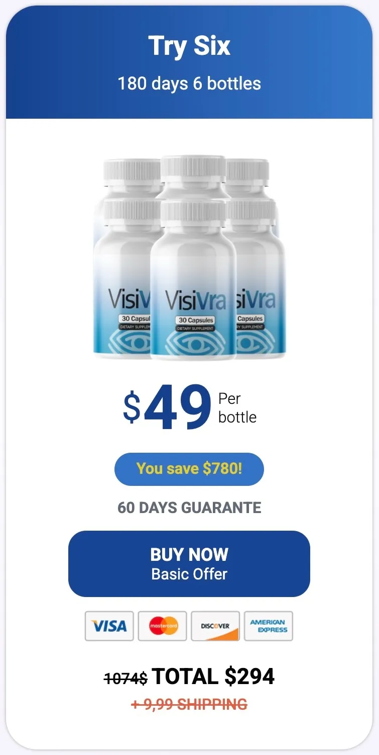 Visivra 6 bottle 180-day best value supply